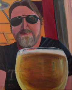 Chris Mosser with Beer