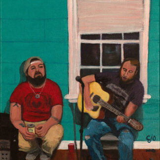 Tugboat and Dan music painting