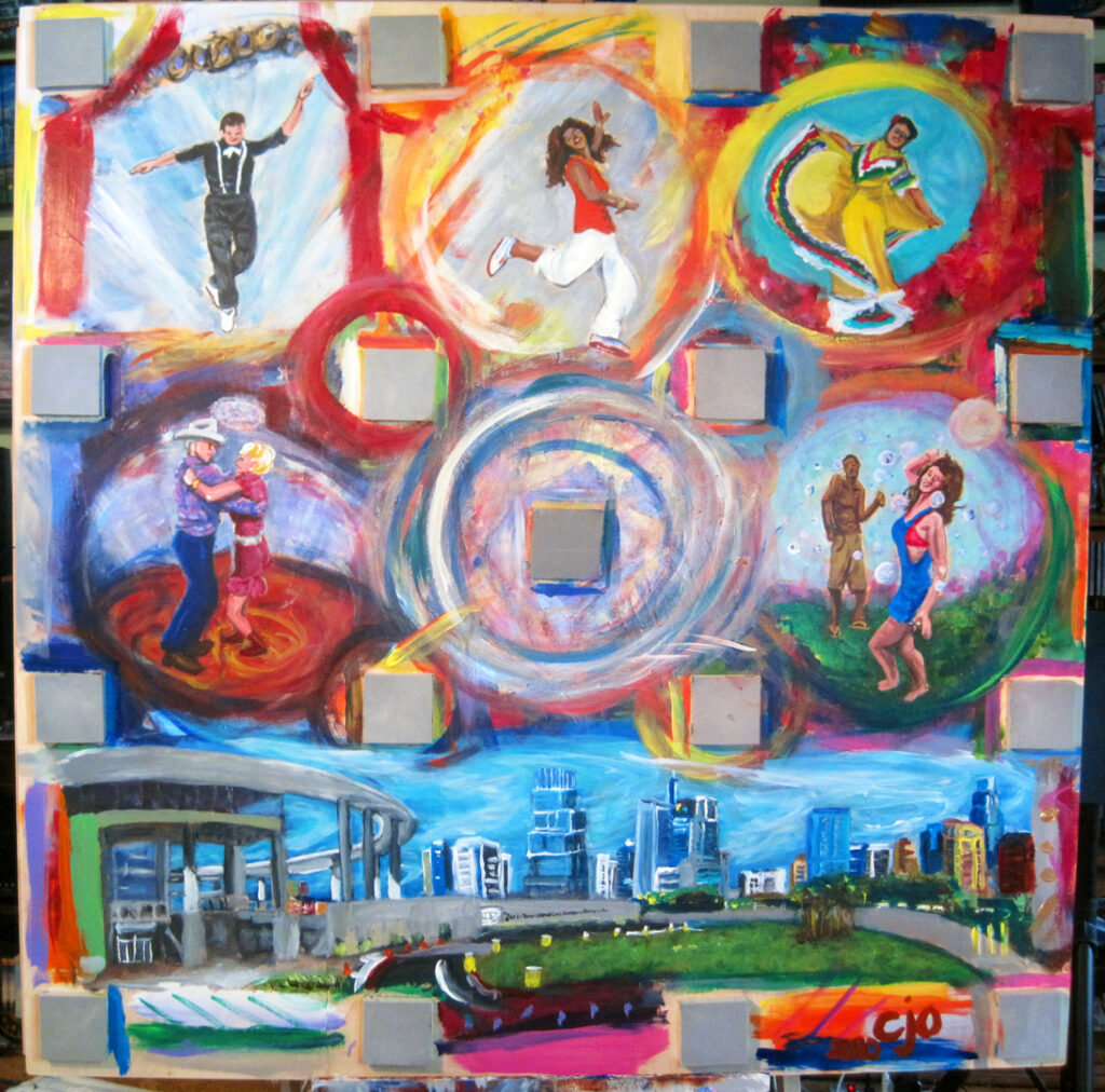 Weaving Art into Life Dance Floor Art Project Pretty Cool Art