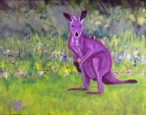 Kangaroo painting